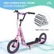 preview thumbnail 3 of 9, Youth Scooter Kick Scooter for Kids 6+ with Adjustable Handlebar, 12 Inch Inflatable Wheels ,Widened non-slip Footboard