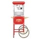 preview thumbnail 9 of 8, Popcorn Machine with Cart – 8oz Popper with Stainless-steel Kettle by Great Northern Popcorn (Red)