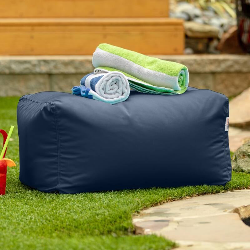 Leon Outdoor Patio Bean Bag Ottoman