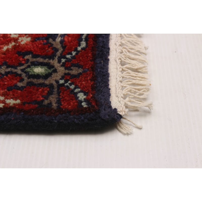 ECARPETGALLERY Hand-knotted Serapi Heritage Dark Navy Wool Rug - 2'6 x 23'9