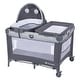 preview thumbnail 4 of 21, Baby Trend Nursery Den Playard with Snooze Pod & Flip Over Changer Diamond Sage