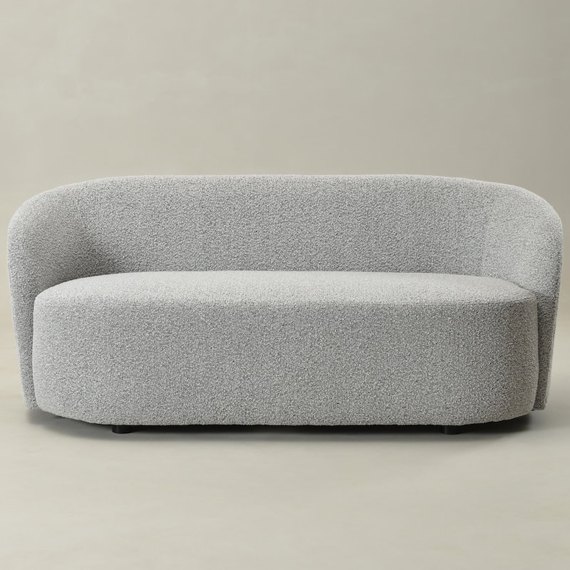 KINWELL Sherpa Upholstered Loveseat Boucle Sofa Couch, 68"W