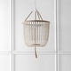 preview thumbnail 5 of 6, SAFAVIEH Lighting Angie Beaded 3-light Cream Adjustable Pendant Lamp - 18"x18"x35.5 -107.5"