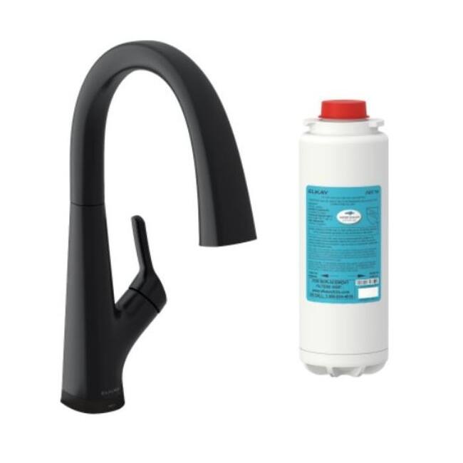 Elkay LKAV7051F Single Hole 2-in-1 Kitchen Faucet with Filtered