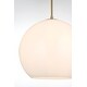 preview thumbnail 7 of 7, Elegant Lighting Baxter Single Light 14" Wide Pendant with Frosted