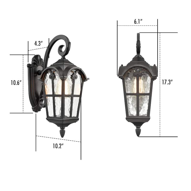 Skiathos Outdoor Wall Light Fixture Waterproof Exterior Wall Lantern