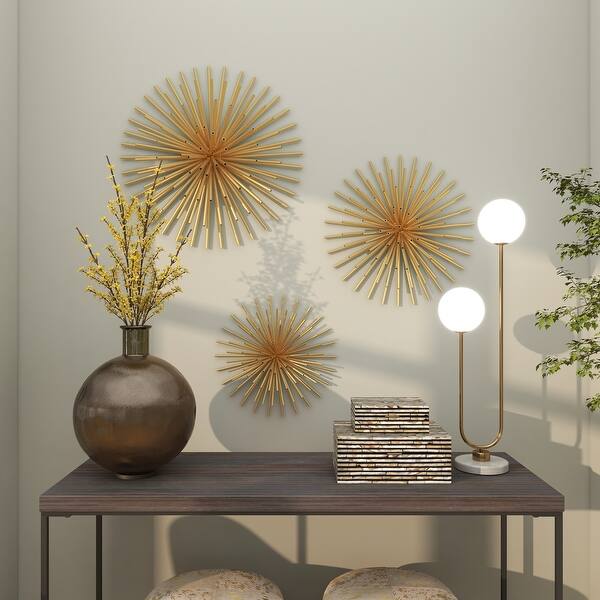 CosmoLiving by Cosmopolitan Indoor Silver Wall Decor, Set of 3