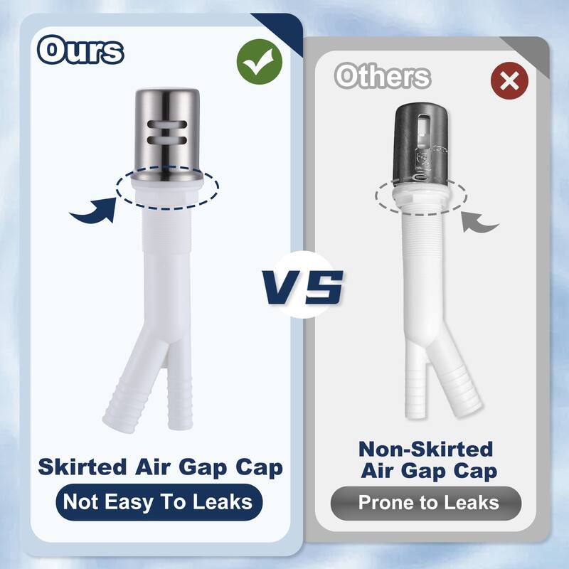 WOWOW Dishwasher Air Gap Cover for Kitchen Sink