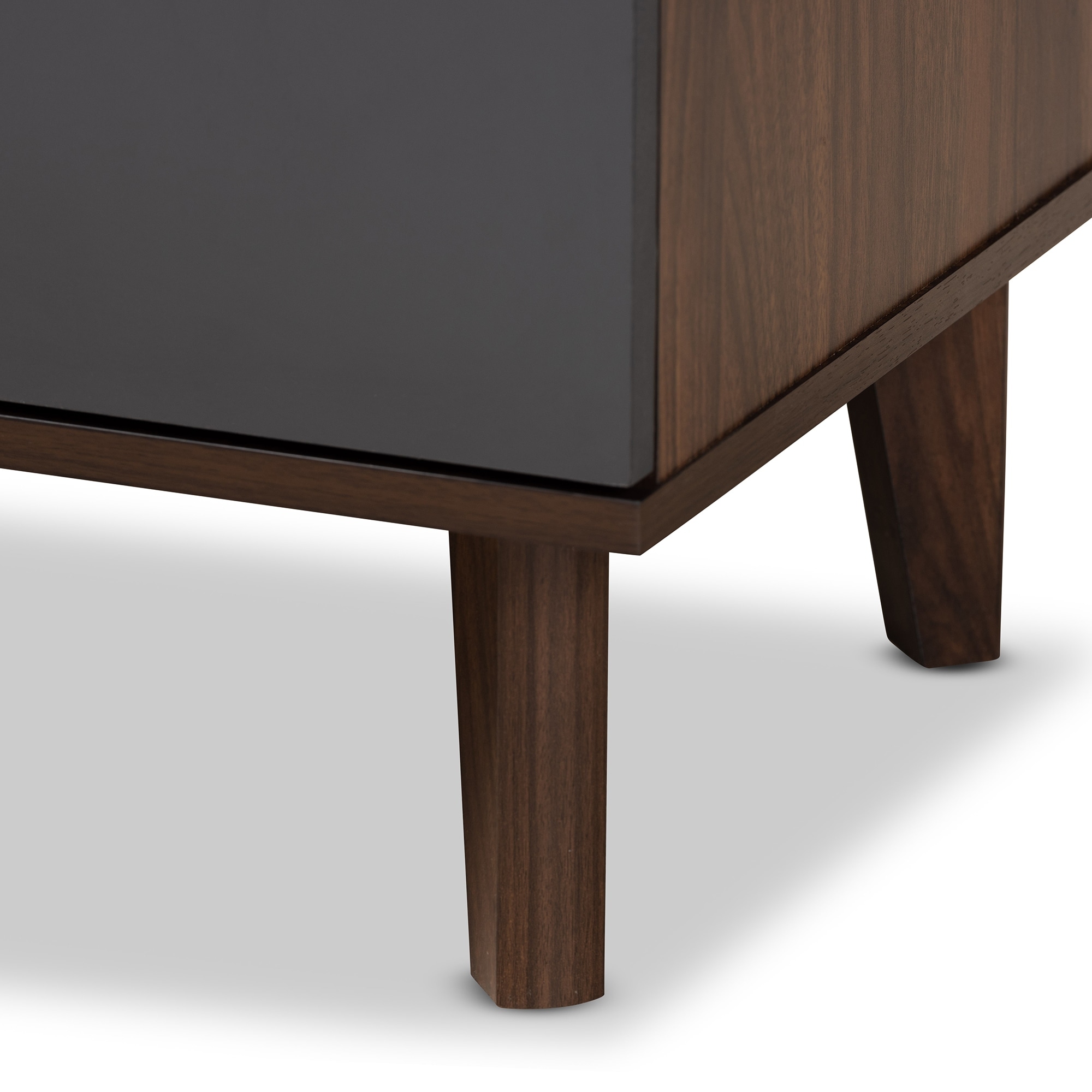 moina mid century modern two tone tv stand