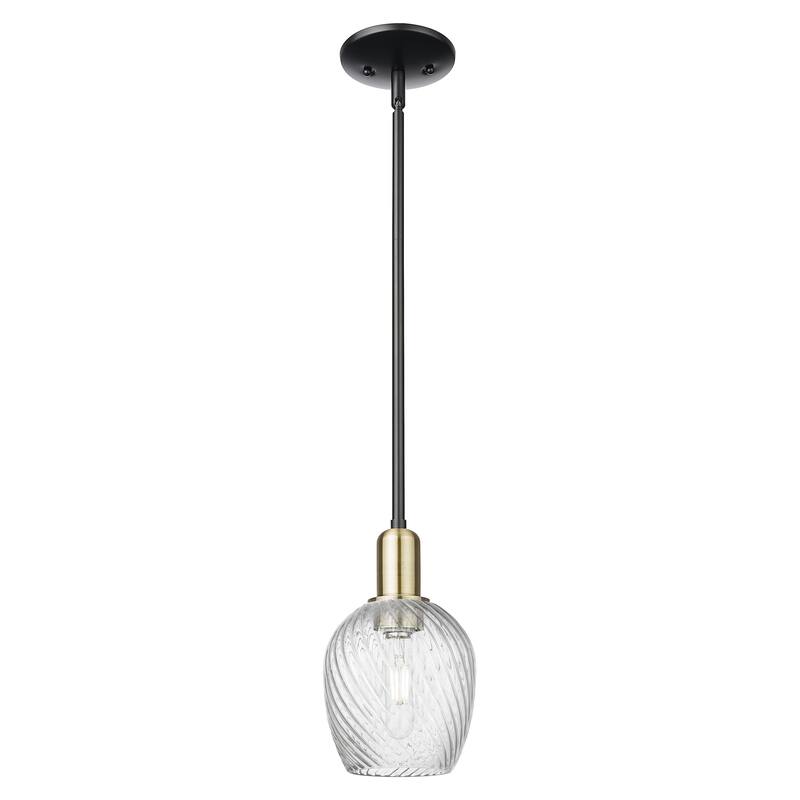 Innovations Lighting Endless Possibilities Arcadia - Salina - 1 Light 6" Stem Hung Mini Pendant - Black Antique Brass