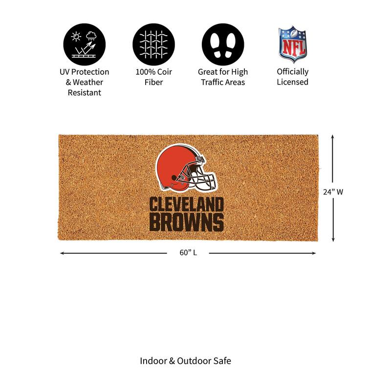Cleveland Browns Full Color Indoor/Outdoor Coir Mat