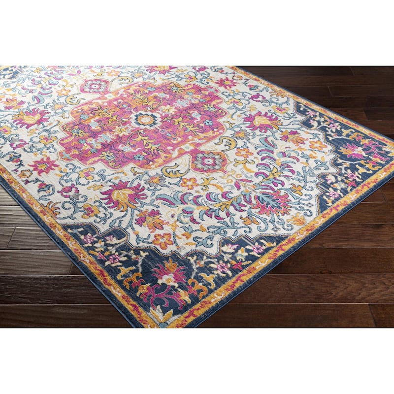 Livabliss Vintage Floransa Medallion Area Rug
