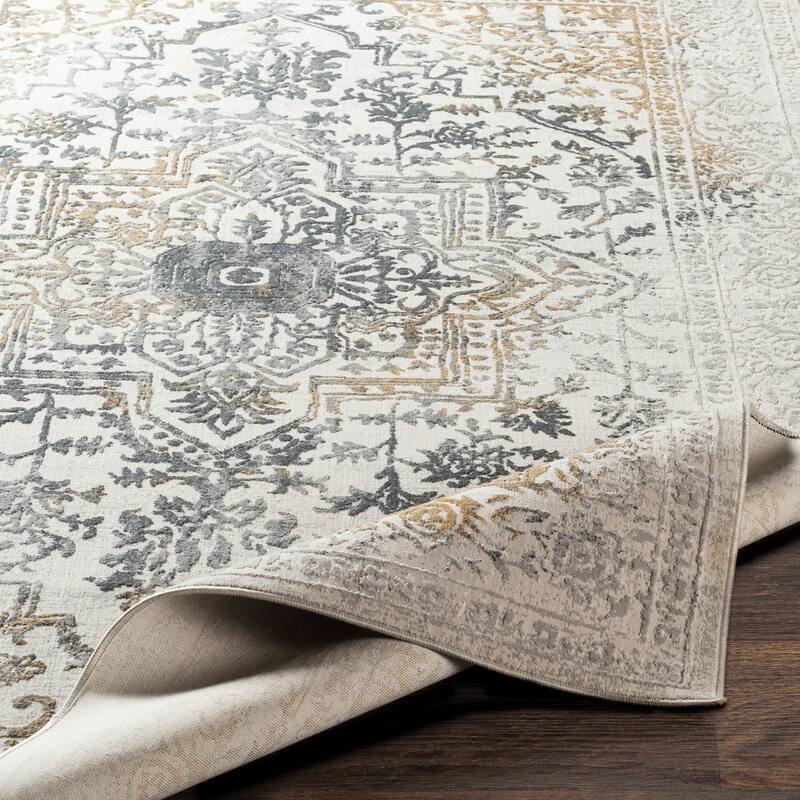 Livabliss Traditional Aisha Medallion Area Rug