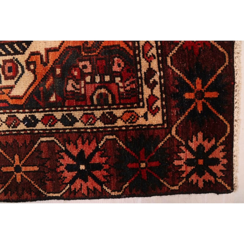 ECARPETGALLERY Hand-knotted Kayseri Vintage Red Wool Rug - 4'5 x 9'5