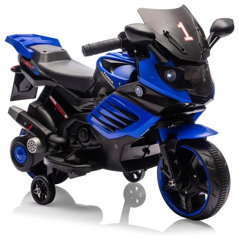Kids 6V Ride On Motorcycle, Ride On Toys for Kids Best Gift - Blue
