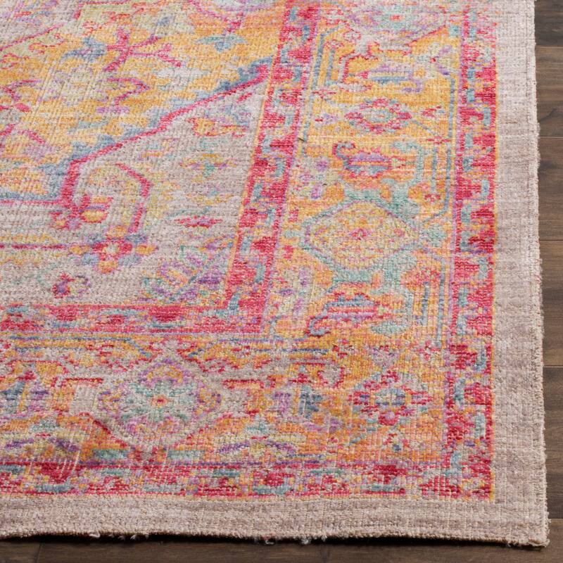SAFAVIEH Windsor Emily Shabby Chic Cotton/ Polyester Distressed Rug