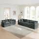 Option Gray 3-Seater Sofa+2-Seater Sofa