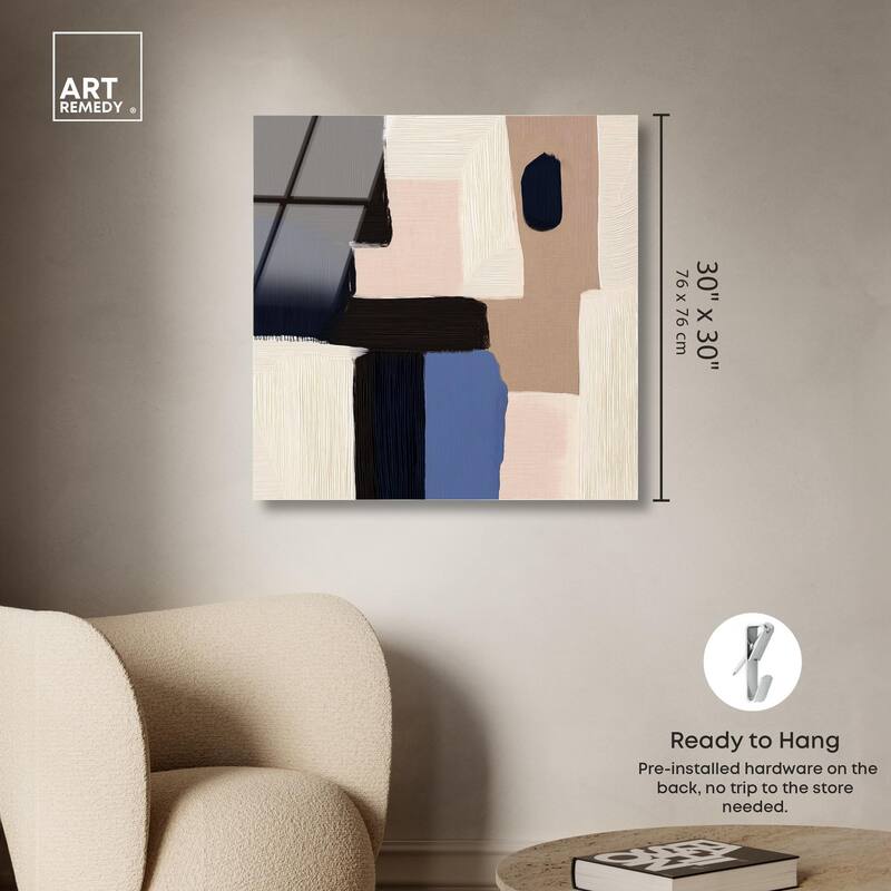 Blue Quietude II Acrylic by Art Remedy, Ready to Hang