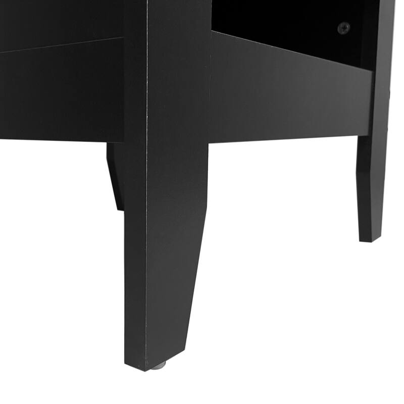 Foisy Faux Wood Nightstand with Drawer (Set of 2) by Christopher Knight Home