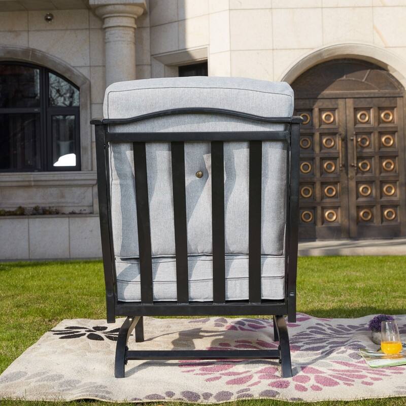 Patio Festival Outdoor Cushioned Rocking-Motion Chair