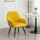 preview thumbnail 13 of 20, Roundhill Furniture Tuchico Contemporary Velvet Upholstered Accent Chair Yellow
