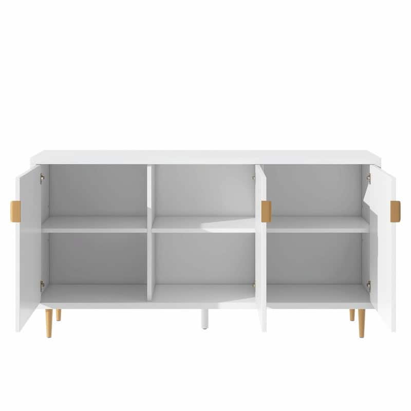 70 inch Width Console Table with Adjustable Shelves