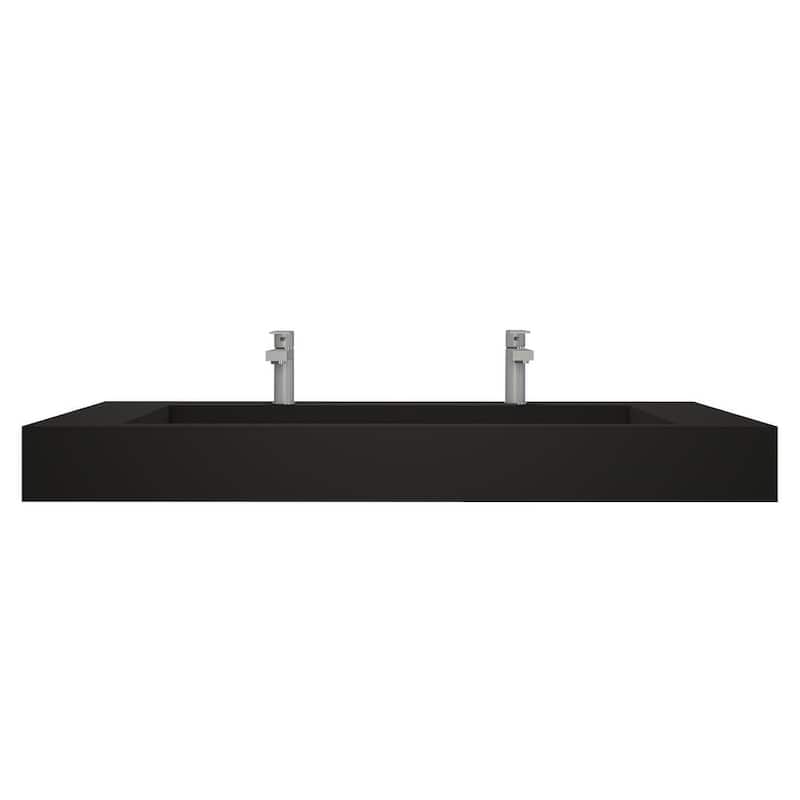Pyramid 60-inch Solid Surface Bathroom Vanity Top - 60"