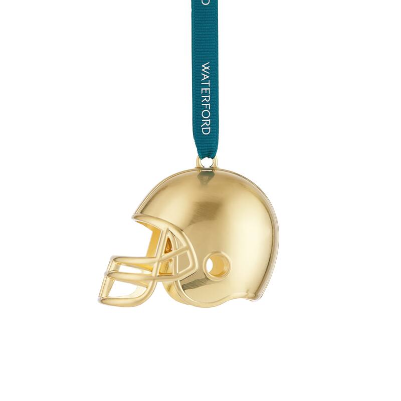 Waterford Football Helmet Golden Ornament