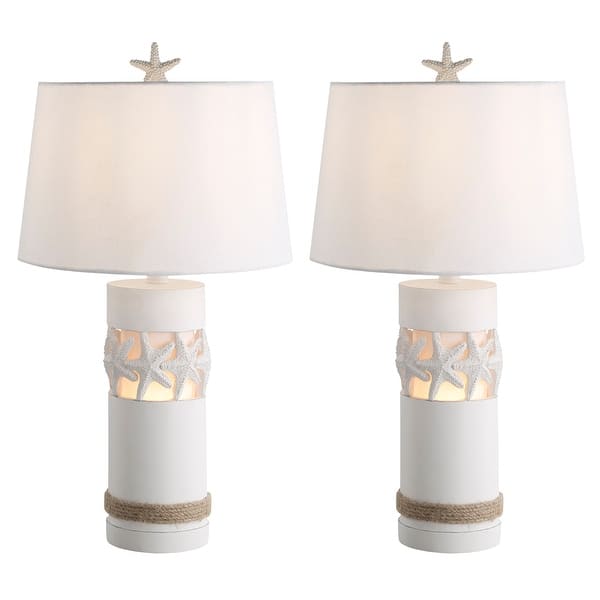 Sanibel Accent Starfish Lamp Coastal Set 24' Height antique