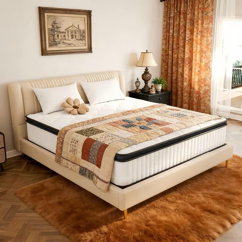 12-Inch Gel Memory Foam Hybrid Innerspring Mattress – Supportive, Cooling & Easy Care - King