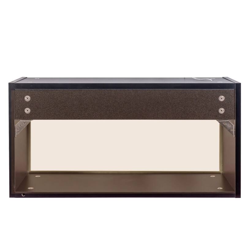 Anmytek Black Hanging Kitchen Pantry, Up-Flip Door Wall Mounted Spice Rack Storage Cabinet