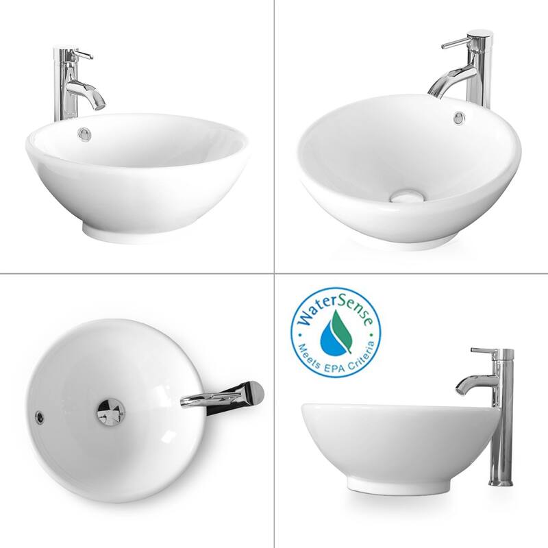 48" Bathroom Vanity Set Vessel Sink Mirror Faucet W/ Small Cabinet Combo
