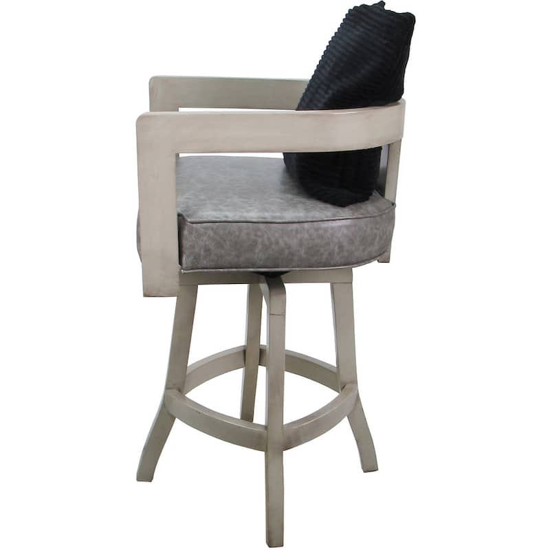 Swivel Wood Counter Bar or Extra Tall Stool - Kadir on S-Base - N/A