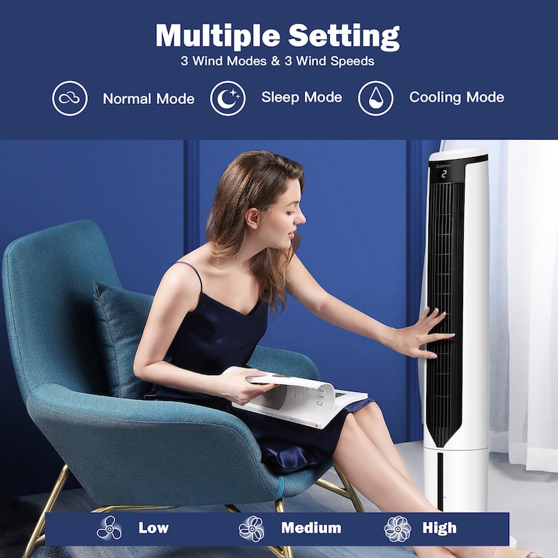 Costway 3-In-1 Evaporative Air Cooler 41'' Portable Tower Fan - See Details