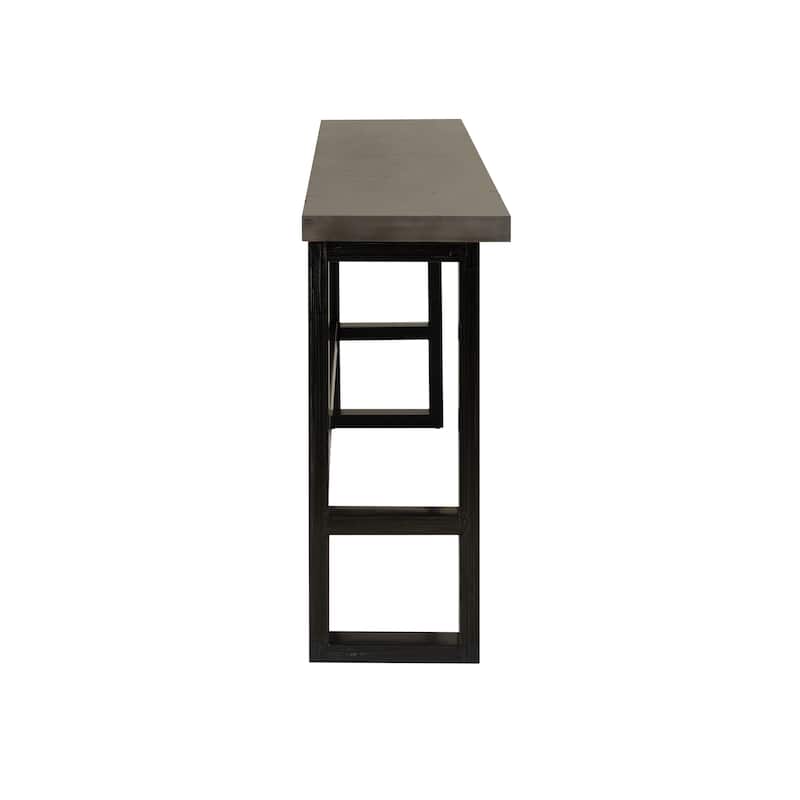 Caverly Grey Wooden Sofa Bar Table