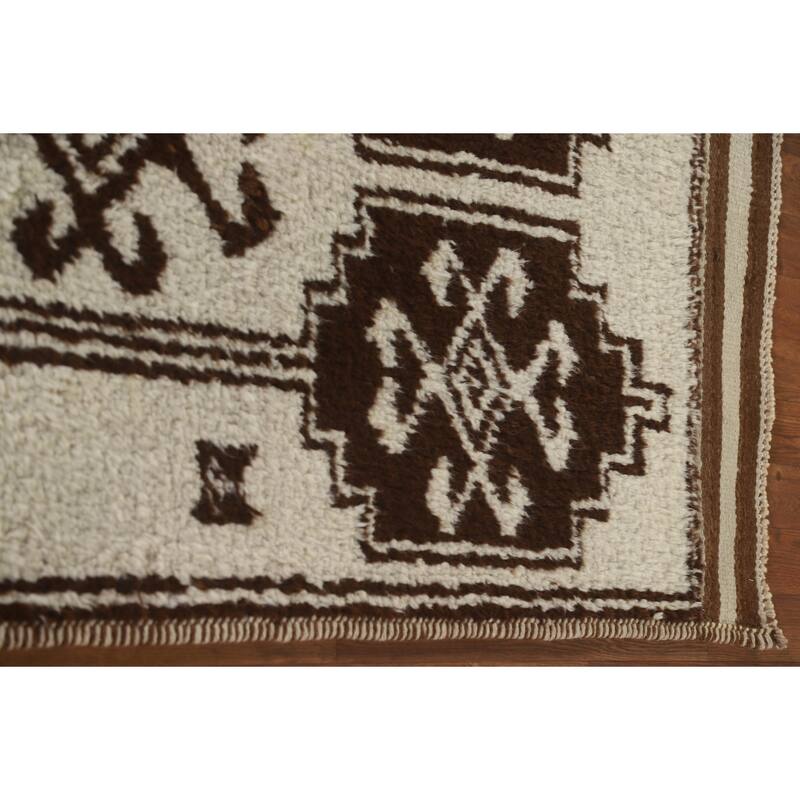 Anatolian Natural Dye Turkish Runner Rug Hand-knotted Wool Carpet - 3'3"x 12'0"
