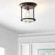 preview thumbnail 21 of 24, Orbe 10.25" Metal/Glass LED Flush Mount, by JONATHAN Y