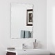preview thumbnail 8 of 11, Angelina Modern Bathroom Mirror - Silver - 31.5Hx23.6Wx.5D 31.5Hx23.6Wx.5D
