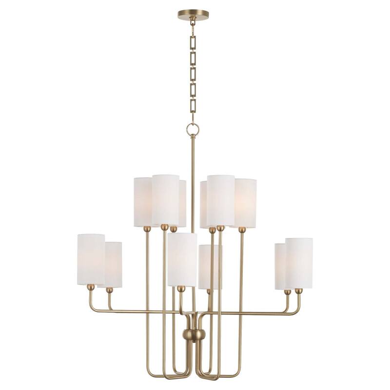 Quorum International 698-12 Charlotte 12 Light 37" Wide Chandelier