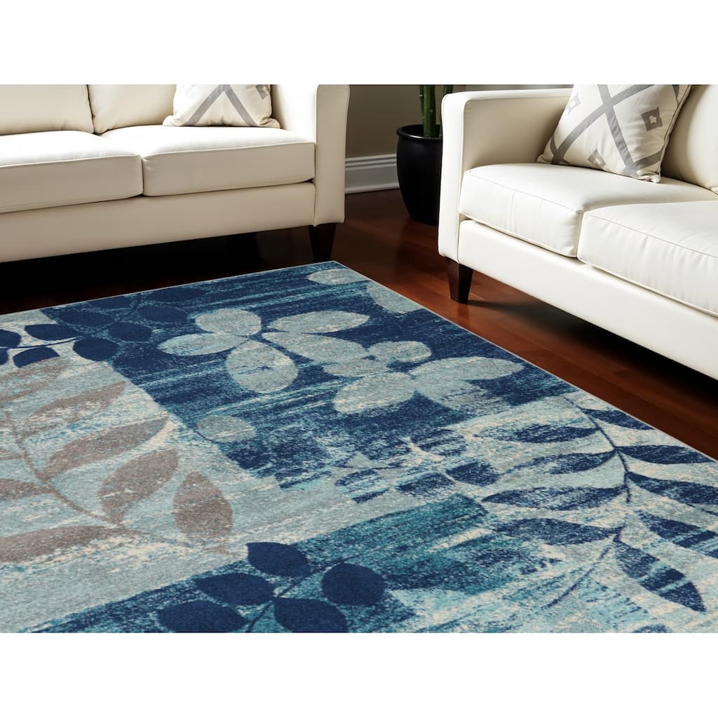 Foyew Power Loomed Stain Resistant Area Rug By HomeRoots - 108' X '72' X '0.5