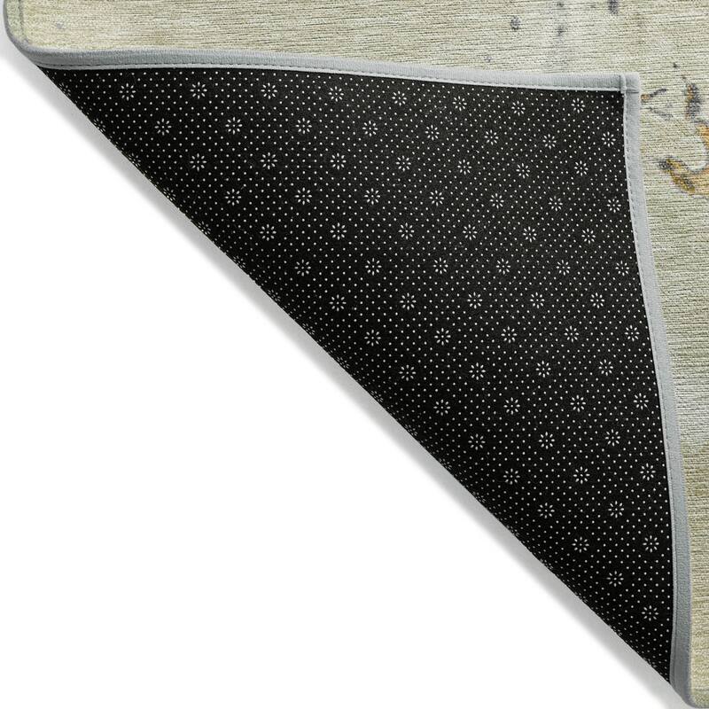 Machine Washable Indoor/ Outdoor Modern Abstract Chantille Rug