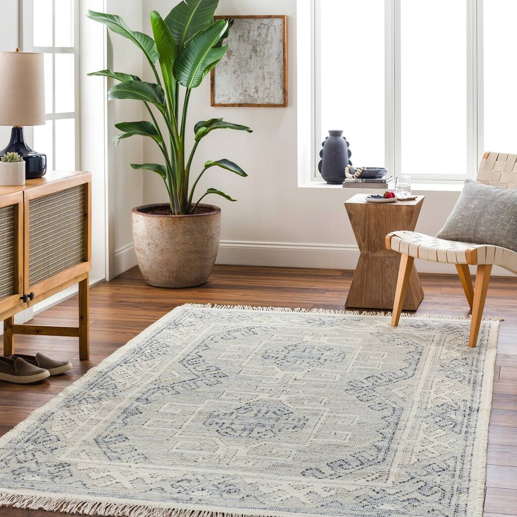 Hyram Handmade Casual Boho Wool Area Rug