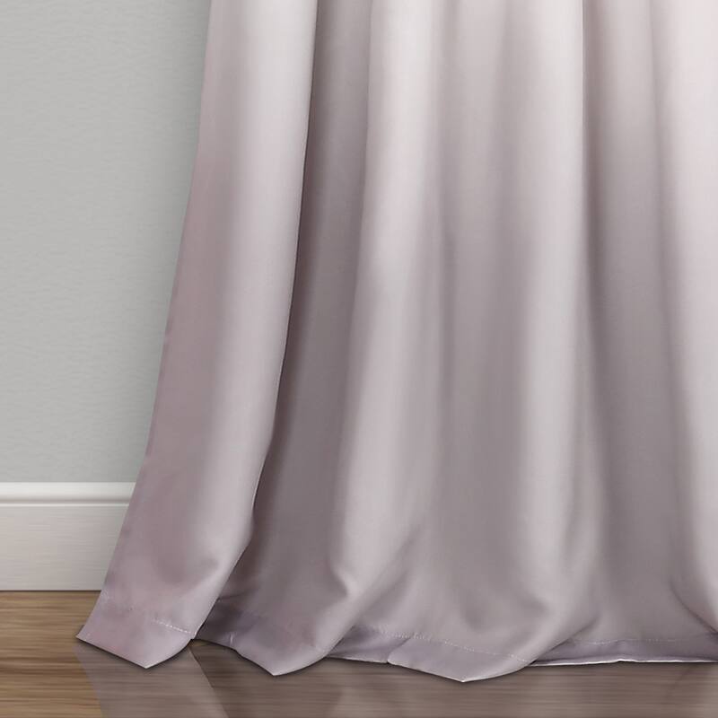 Lush Decor Ombre Fiesta Room Darkening Window Curtain Panel Pair