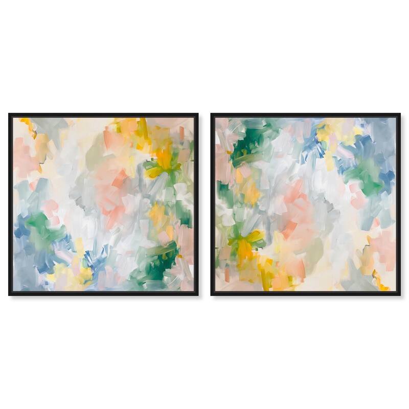 Sage Green Glam Canvas by Art Remedy - 20" x 20" - White