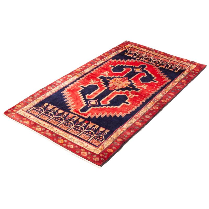 ECARPETGALLERY Hand-knotted Konya Anatolian Red Wool Rug - 4'3 x 7'2