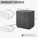preview thumbnail 12 of 34, Fluted Nightstand Set of 2 with Charging Station, 2 Drawer End Table