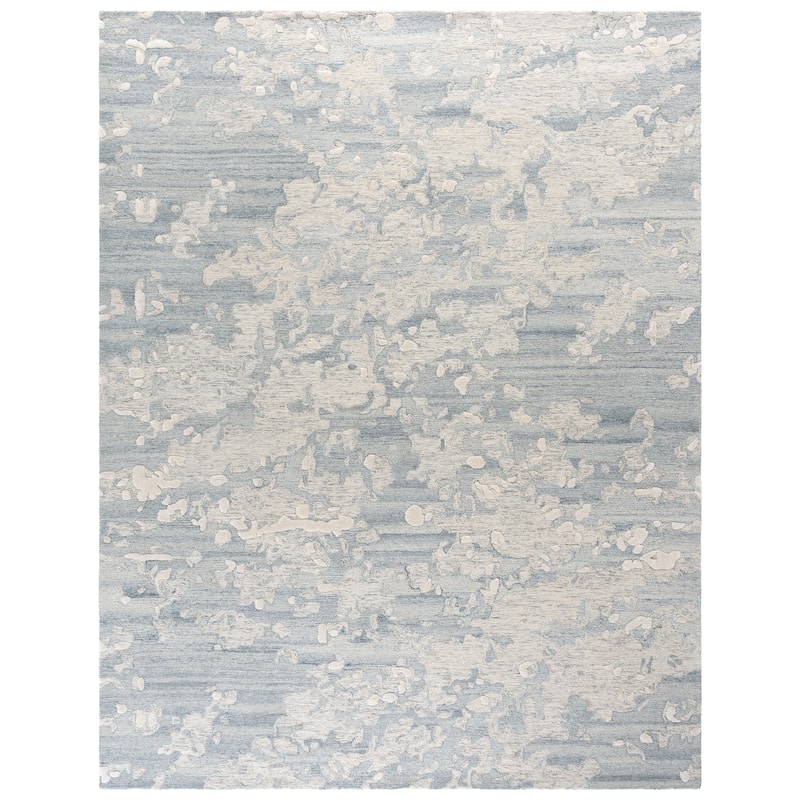 SAFAVIEH Handmade Pine Greth Contemporary Wool Rug - 8' x 10' - Grey/Ivory