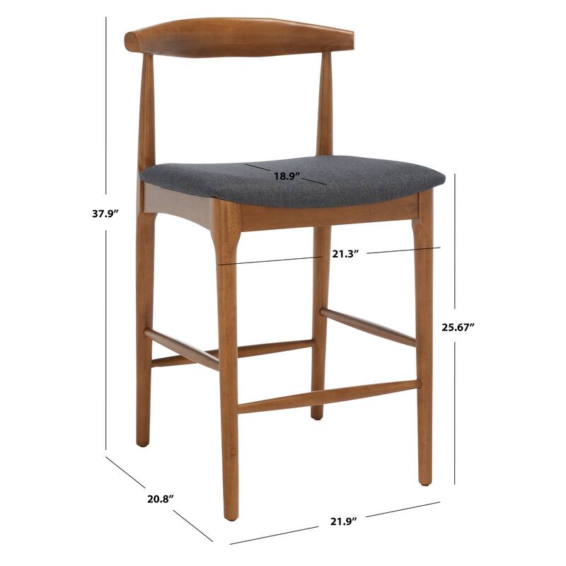 SAFAVIEH Mercy Retro 26-inch Counter Stool - 22 In. W x 21 In. D x 38 In. H - 22Wx21Dx38H