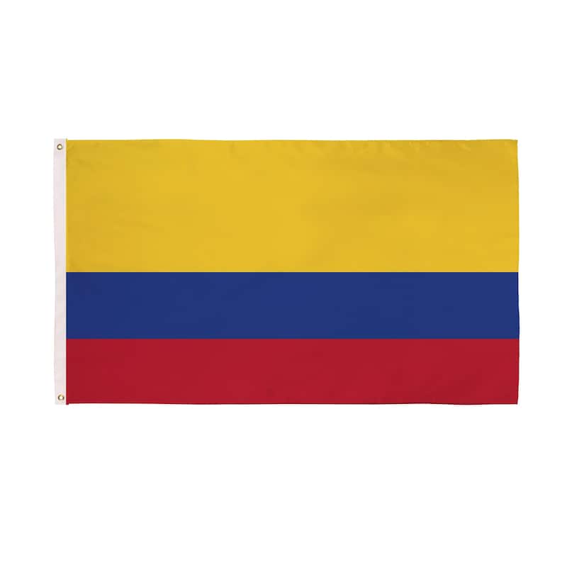 Colombia National Double Sided Estate Flag w/ 2 Grommets, 3'x5'