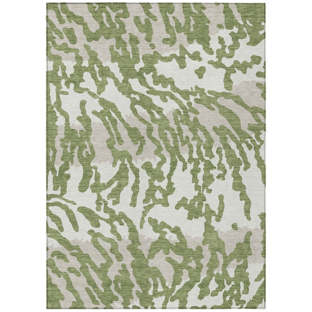 HomeRoots Animal Print Transitional Rectangle Outdoor Rug